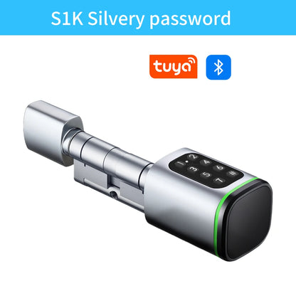 Tuya BLE Keyless Smart Lock Cylinder supports M1 Tuya Gateway Mechanical Key And USB Emergency Power Supply Fingerprint/ PINcode