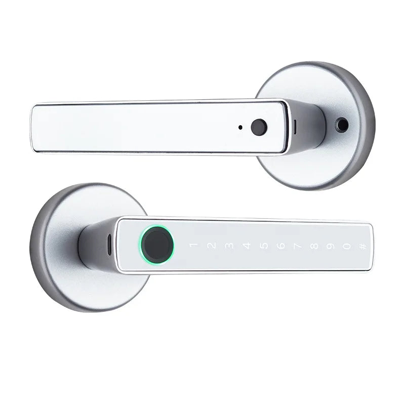 Bluetooth APP Security Smart Door Lock Fingerprint Electronic Door Lock Digital Code Handle Door Lock Support ,Password lock